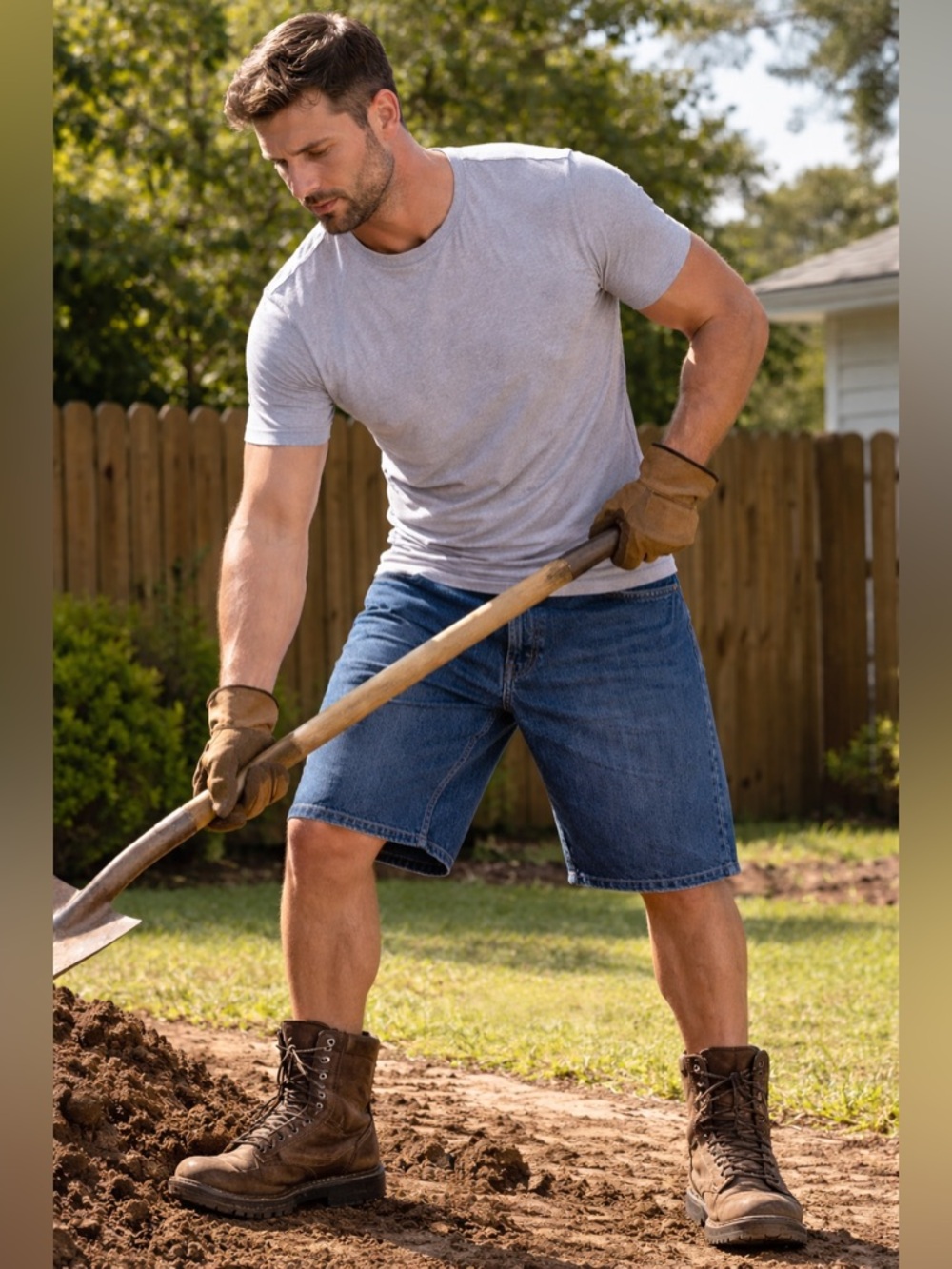 Wrangler Shorts Men's Blue Denim Medium Wash Outdoors Workwear Skater Sz40